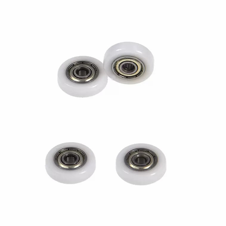 Load 3KG BS68414-8 4x14x8mm ID 4MM OD 14MM Thickness 8MM POM/NYLON/POK sliding door roller pulleys