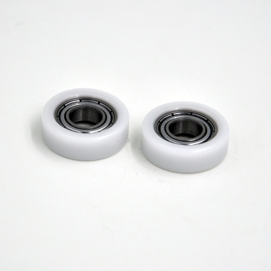 Load 15KG BS60828-8 8x28x8mm ID 8MM OD 28MM Thickness 8MM POM/NYLON/POK nylon pulley with bearing