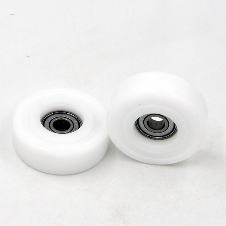 Load 25KG BS60848-14 8x48x14mm ID 8MM OD 48MM Thickness 14MM POM/NYLON/POK roller pulley wheels