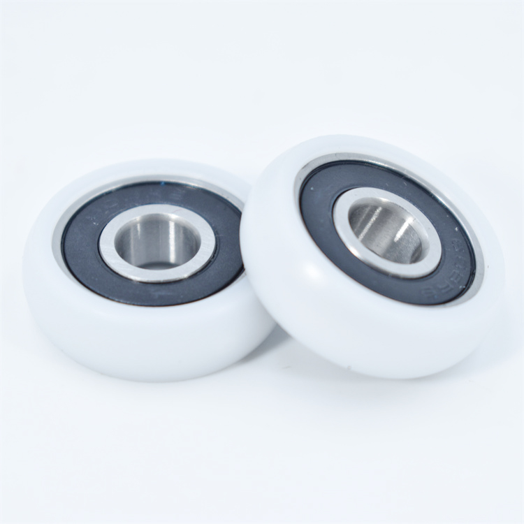 BSR60828-8 8x28x8mm No noise PA POK POM Nylon PU Plastic Coated Bearing for Rowing Seat Wheel 626 627 628 ZZ 2RS