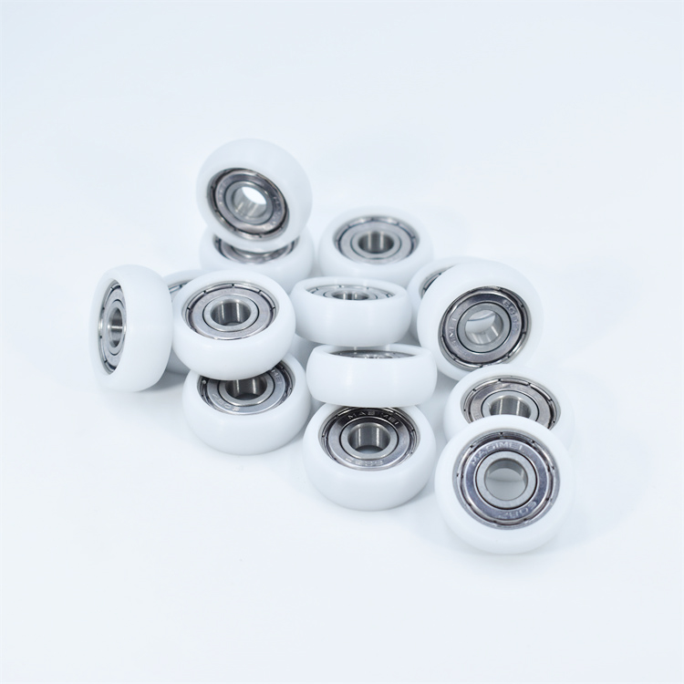 BSR60828-10 8x28x10mm POK PA POM Nylon Coated Bearing 608zz Plastic Pulley Wheel Roller Bearing For Sliding Door And Window