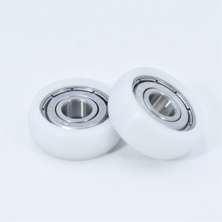 BSR60828-10 8x28x10mm POK PA POM Nylon Coated Bearing 608zz Plastic Pulley Wheel Roller Bearing For Sliding Door And Window