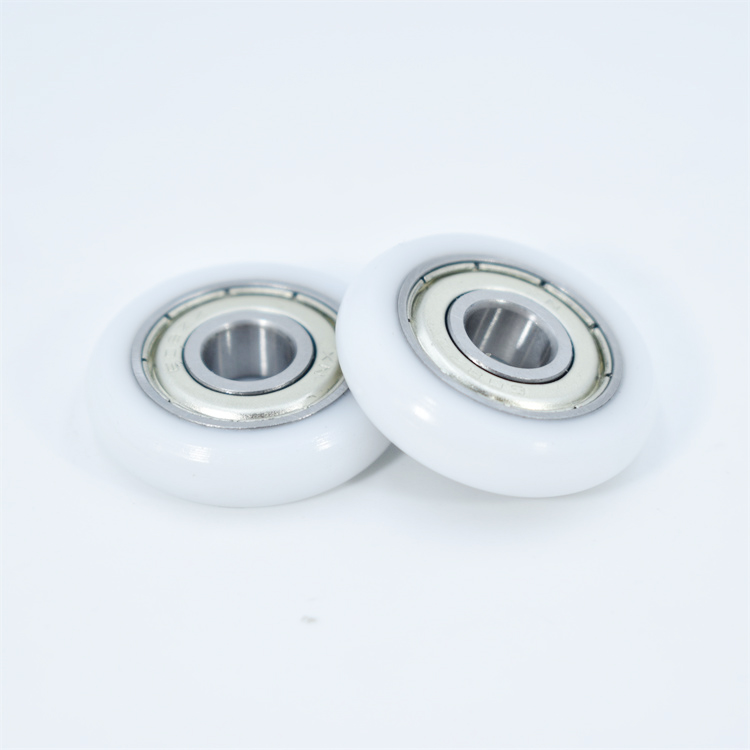 BSR60830-7 8x30x7mm 608zz Round Groove Pully Bearing POM Coated Bearing for Shower Door Cabinet Wheels