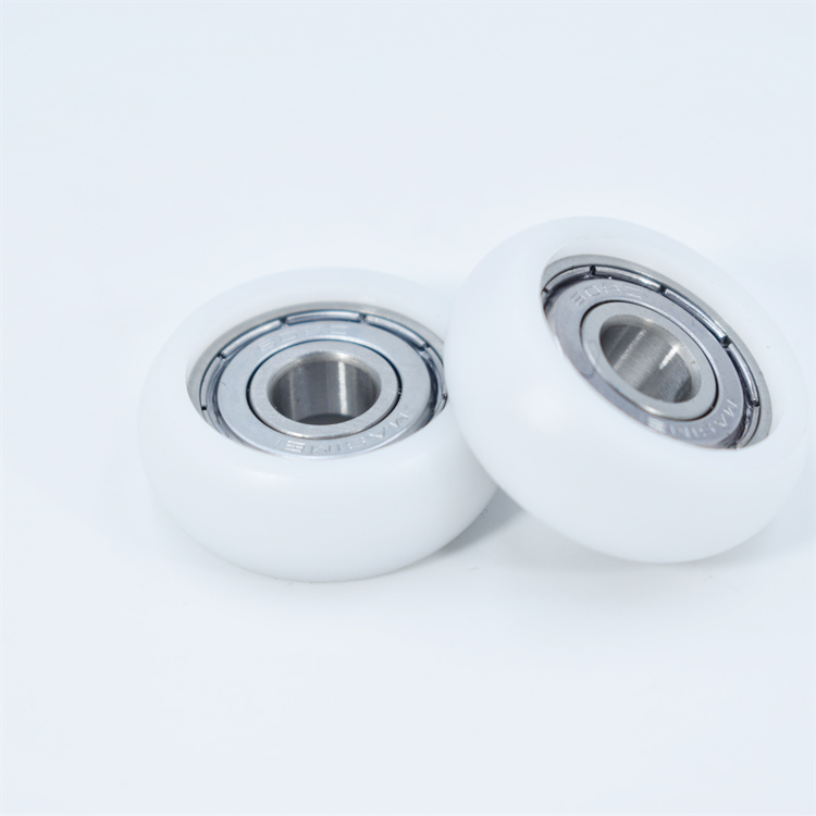 BSR60830-11 8x30x11mm Plastic Coated Pulley POM Wheel 608zz Nylon Roller with Deep Groove Ball Bearing for Fitness Equipment 