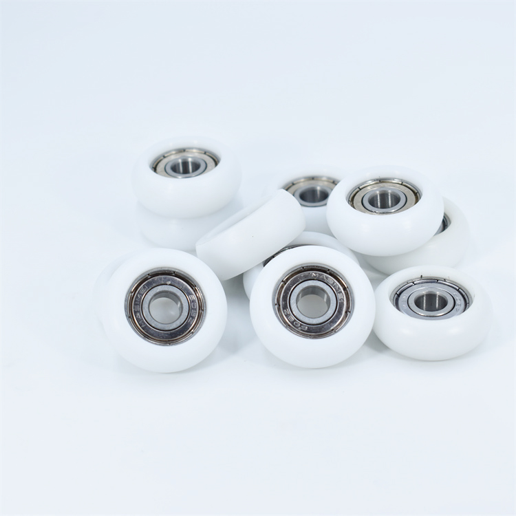 BSR60830-20 8x30x20mm Nylon Plastic Pom Idler Pulleys Round U H V Groove Pulley Bearing Wheel Roller