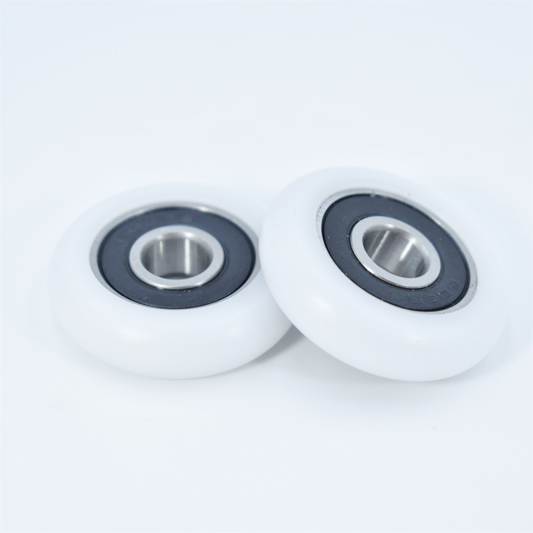 BSR60832-8.5 8x32x8.5mm Plastic Nylon Roller Rowing Seat Roller Wheel Bearing for Racing Chrome Stainless Bearing Coated with POM