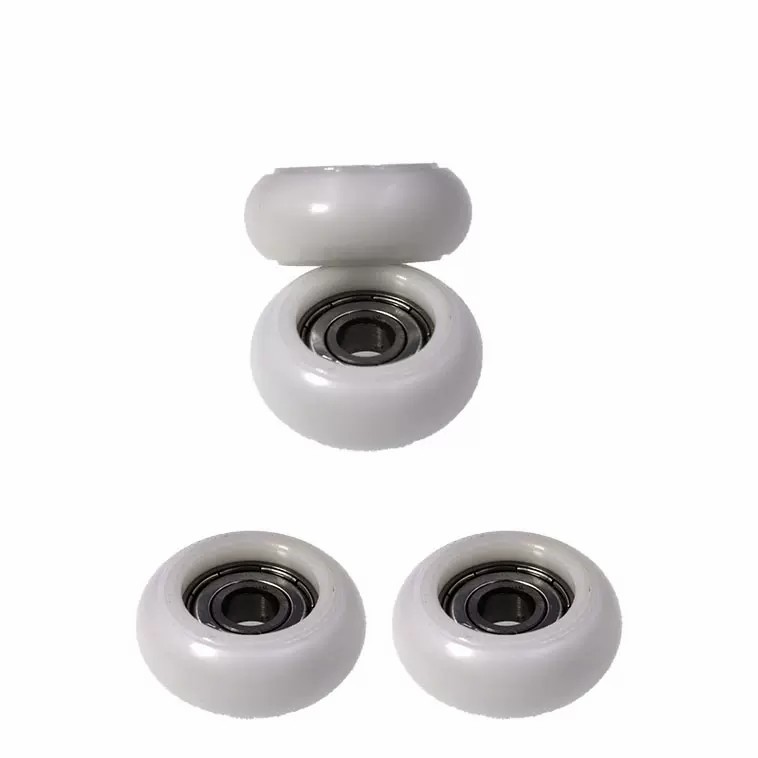 BSR60835-18 8x35x18mm Nylon Coated Bearing Pulley 608 RS ZZ Plastic Pulley Roller for Sliding Door Window