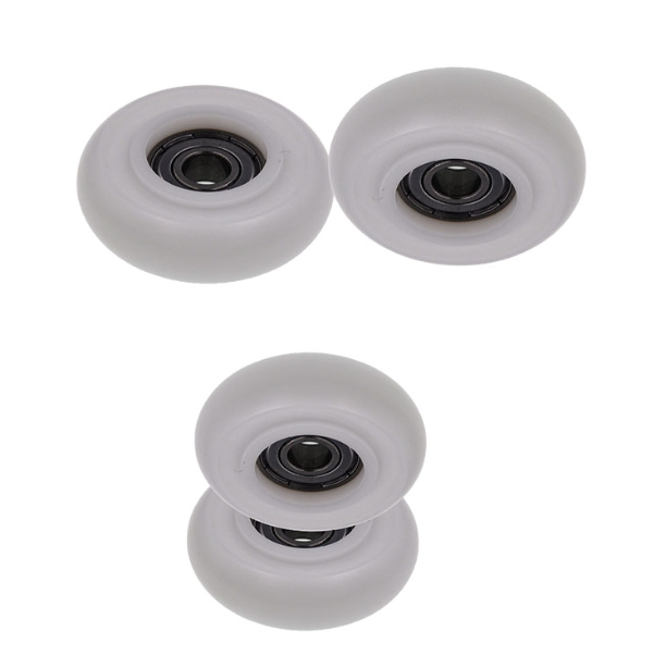 BSR60845-14 8x45x14mm OEM Customized Flat Round Plastic Rubber Pulley Wheels 8x30x7 MM High Quality Wheel Roller Bearing.jpg