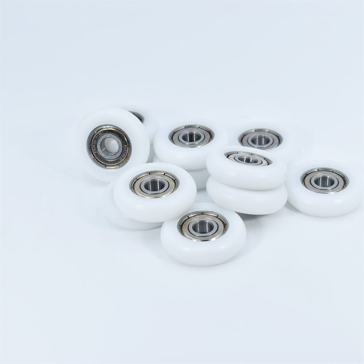 BSR62845-8 8x45x8mm Small POM Plastic Coating Bearing 628 Bearing Roller Wheels No Noise Polyurethane PU Rubber Coated Bearing.jpg