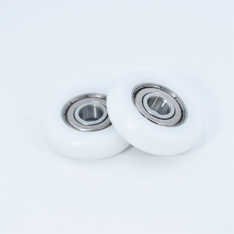 BSR62845-8 8x45x8mm Small POM Plastic Coating Bearing 628 Bearing Roller Wheels No Noise Polyurethane PU Rubber Coated Bearing.jpg