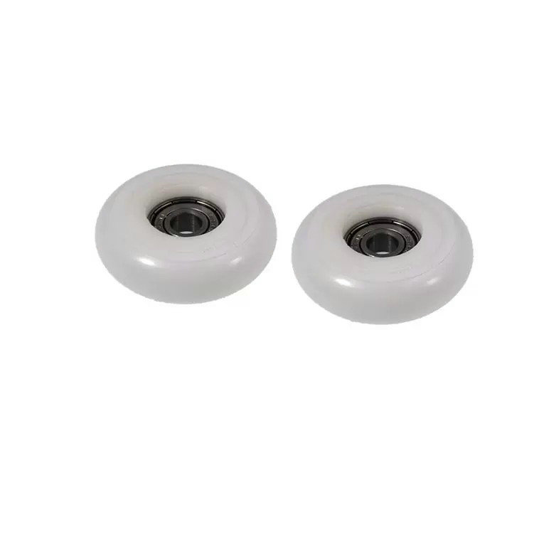 BSR60848-16 8x48x16mm Plastic Roller Wheel Bearing PU Polyurethane POK PA POM Nylon Pulley Wheels Bearing 608ZZ.jpg