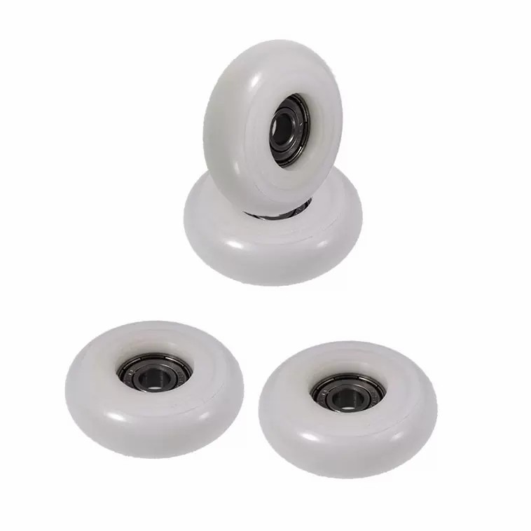 BSR60848-16 8x48x16mm Plastic Roller Wheel Bearing PU Polyurethane POK PA POM Nylon Pulley Wheels Bearing 608ZZ.jpg