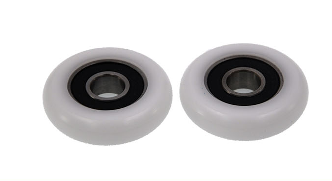 BSR620040-11 10x40x11mm Round Flat Plastic Nylon POM Roller Wheel With Bearing for Sliding Door