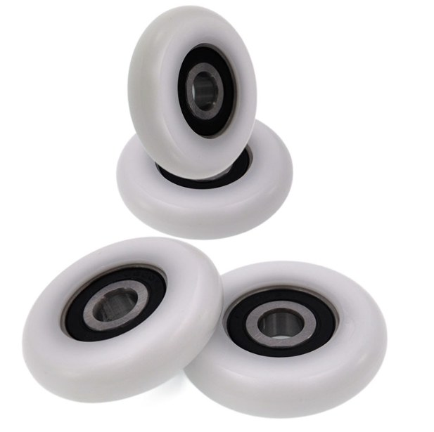 BSR620044-13 10x44x13mm Boat Rowing Seat Wheel Plastic Sliding Door Roller Wheel Rubber Coated Rollers Bearings Wh