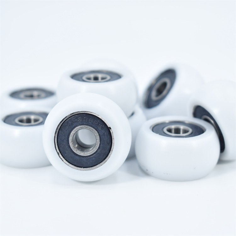 BSTR600052-19 10x52x19mm Custom Small Ball Bearing POK PA POM Nylon Plastic Pulley Roller Wheel Bearing.jpg