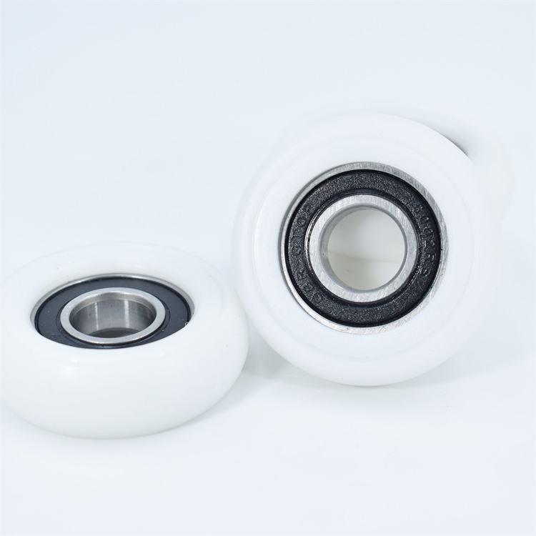 BSR600240-12 15x40x12mm Plastic Coated POM Polyformaldehyde Engineering Plastic Wheel 6002 Bearing Pulley Nylon Small Roller Guide Wheel.jpg