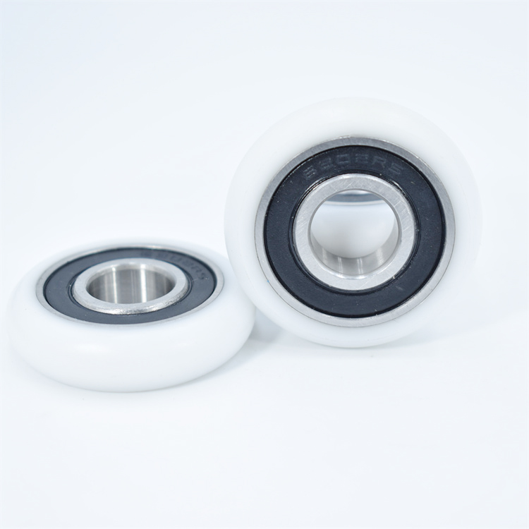BSR620245-11 15x45x11mm Sliding Gate Window Nylon roller Pulley Wheels 6002 Bearing Bore 15mm Diameter 45mm Thickness 11mm Plastic Roller Bearing.jpg