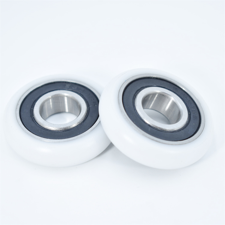 BSR620245-11 15x45x11mm Sliding Gate Window Nylon roller Pulley Wheels 6002 Bearing Bore 15mm Diameter 45mm Thickness 11mm Plastic Roller Bearing.jpg