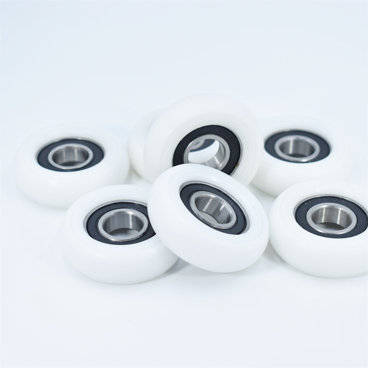 BSR600350-20 17x50x20mm OD 50mm Plastic Coated Bearing Rollers With 6003 Bearing Nylon Pulleys For Fruit Sorting Machines.jpg BSR600350-20 17x50x20mm OD 50mm Plastic Coated Bearing Rollers With 6003 Bearing Nylon Pulleys For Fruit Sorting Machines.jpg