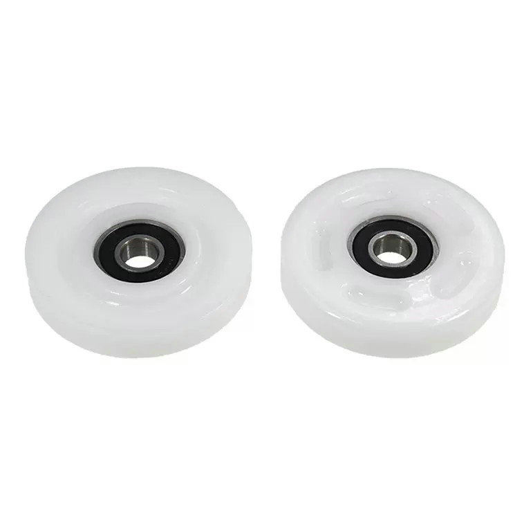 Load 40KG BS60957-11 9x57x11mm ID 9MM OD 57MM Thickness 11MM POM Nylon PA Coated Wheels with Bearings for Logistics Equipment.jpg