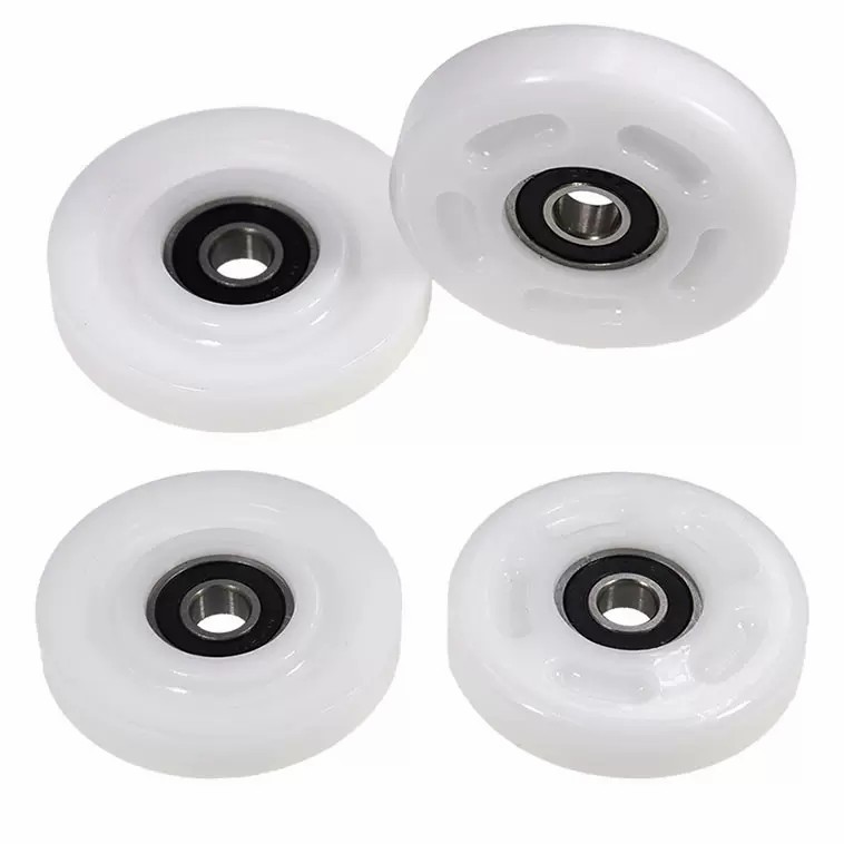 Load 40KG BS60957-11 9x57x11mm ID 9MM OD 57MM Thickness 11MM POM Nylon PA Coated Wheels with Bearings for Logistics Equipment.jpg
