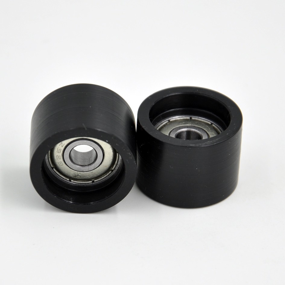Load 40KG BS62525-18 5x25x18mm ID 5MM OD 25MM Thickness 18MM Shock-Absorbing POM Nylon PA Plastic-Coated Wheels with Bearings.jpg