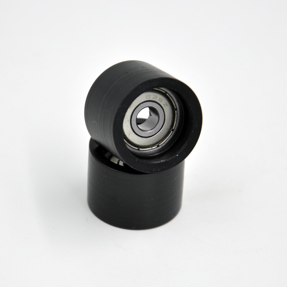 Load 40KG BS62525-18 5x25x18mm ID 5MM OD 25MM Thickness 18MM Shock-Absorbing POM Nylon PA Plastic-Coated Wheels with Bearings.jpg