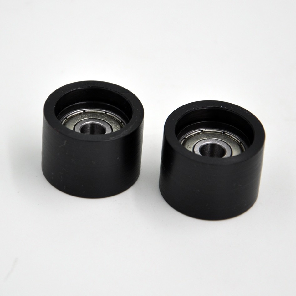 Load 40KG BS62525-18 5x25x18mm ID 5MM OD 25MM Thickness 18MM Shock-Absorbing POM Nylon PA Plastic-Coated Wheels with Bearings.jpg