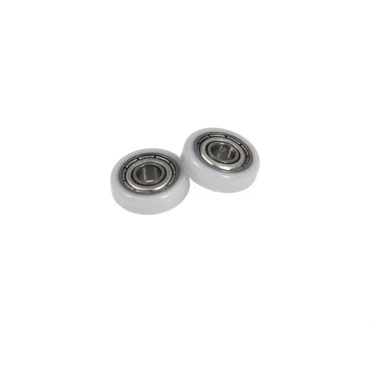 Load 5KG BS69414-4 4x14x4mm ID 4MM OD 14MM Thickness 4MM POM Nylon PA Coated Wheels with Bearings for Medical Equipment.jpg