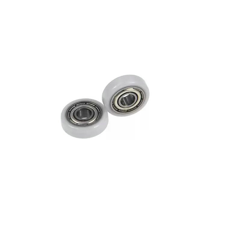 Load 5KG BS69414-4 4x14x4mm ID 4MM OD 14MM Thickness 4MM POM Nylon PA Coated Wheels with Bearings for Medical Equipment.jpg