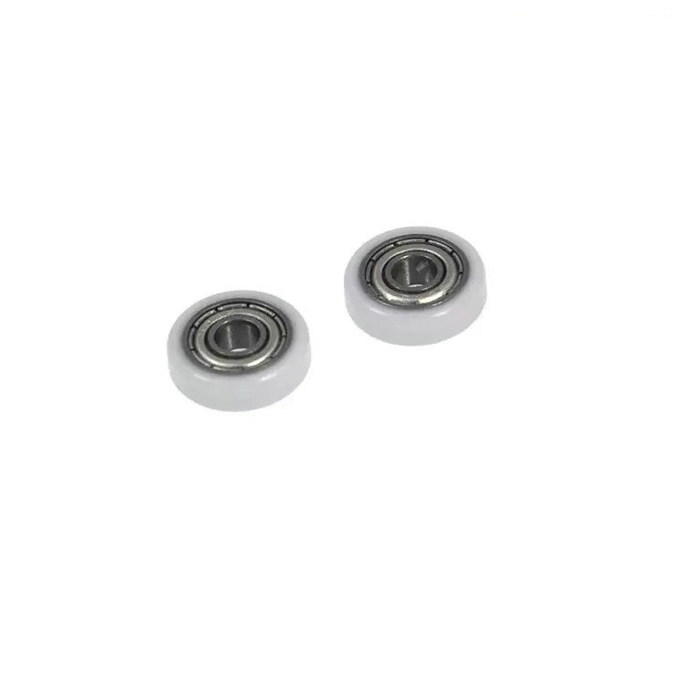 Load 5KG BS69414-4 4x14x4mm ID 4MM OD 14MM Thickness 4MM POM Nylon PA Coated Wheels with Bearings for Medical Equipment.jpg