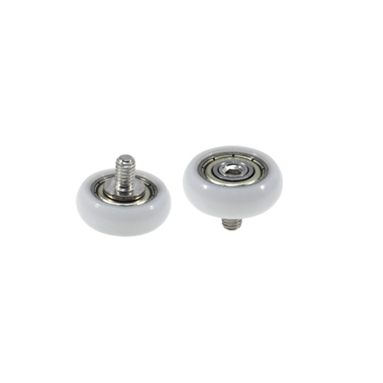 BSR60518-6C1L6M4 M4x18x6mm Corrosion-Resistant Plastic Roller Pulley with Screw for Harsh Environments.jpg