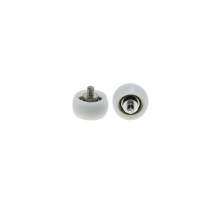 BSR60519-10C1L6M4 M4x19x10mm Temperature-Resistant Plastic Rollers Pulley with Screw for Extreme Conditions.jpg
