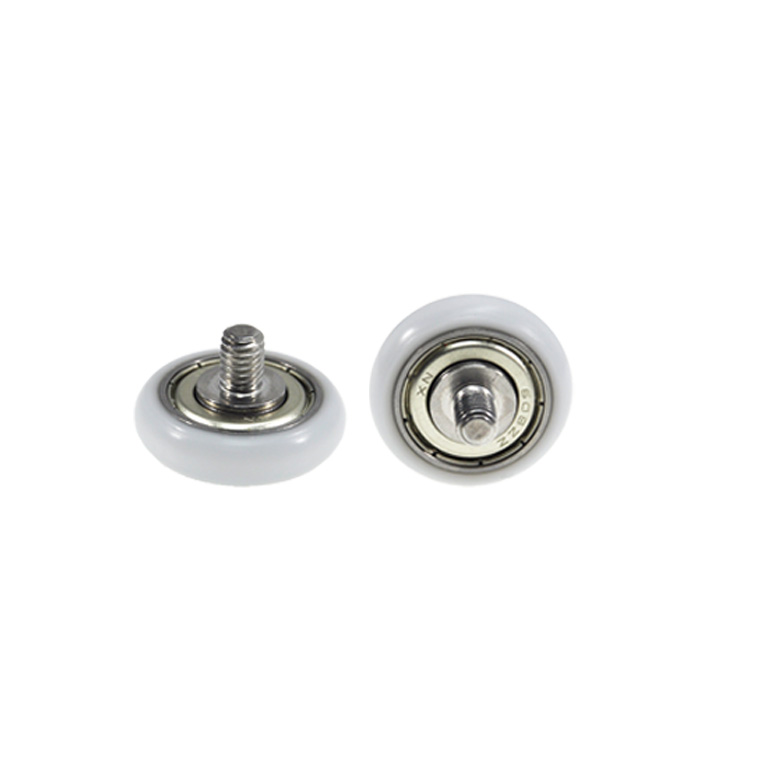 BSR60828-7C1L8M6 M6x28x7mm Smooth Rolling Plastic Bearing with Rubber Coating and External Thread for Fitness Gear.jpg BSR60828-7C1L8M6 M6x28x7mm Smooth Rolling Plastic Bearing with Rubber Coating and External Thread for Fitness Gear.jpg