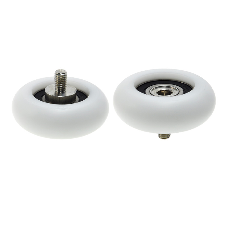 BSR620475-25C2L15M10 M10x75x25mm OEM Injection Molded Plastic Roller Bearing Sliding Door Window Gate Roller Wheel.jpg
