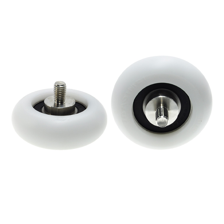 BSR620475-25C2L15M10 M10x75x25mm OEM Injection Molded Plastic Roller Bearing Sliding Door Window Gate Roller Wheel.jpg