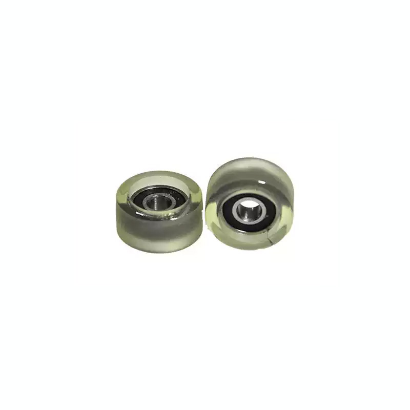Load 5KG PU60416-9 Polyurethane Wheel With Bearing 4x16x9mm ID 4MM OD 16MM Thickness 9MM PU Roller Bearing.jpg
