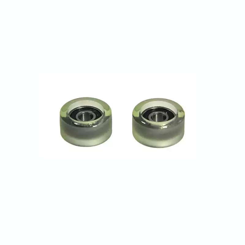 Load 5KG PU60416-9 Polyurethane Wheel With Bearing 4x16x9mm ID 4MM OD 16MM Thickness 9MM PU Roller Bearing.jpg