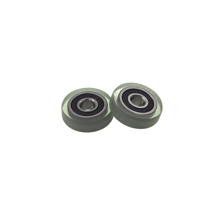 Load 5KG PU60518-5 Polyurethane Wheel With Bearing 5x18x5mm ID 5MM OD 18MM Thickness 5MM PU Roller Bearing.jpg