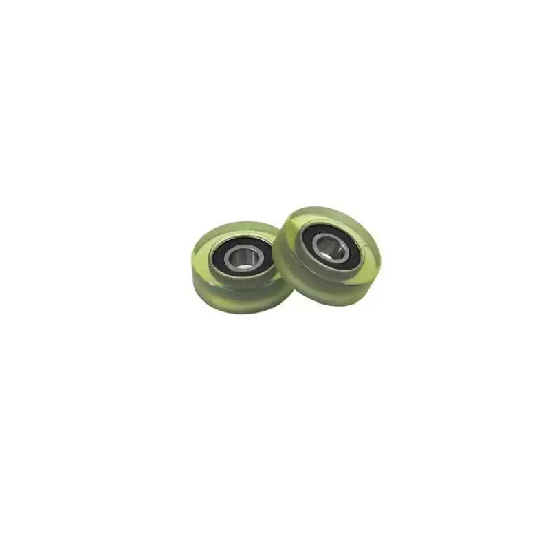 Load 5KG PU60521-8 Polyurethane Wheel With Bearing 5x21x8mm ID 5MM OD 21MM Thickness 8MM PU Roller Bearing.jpg