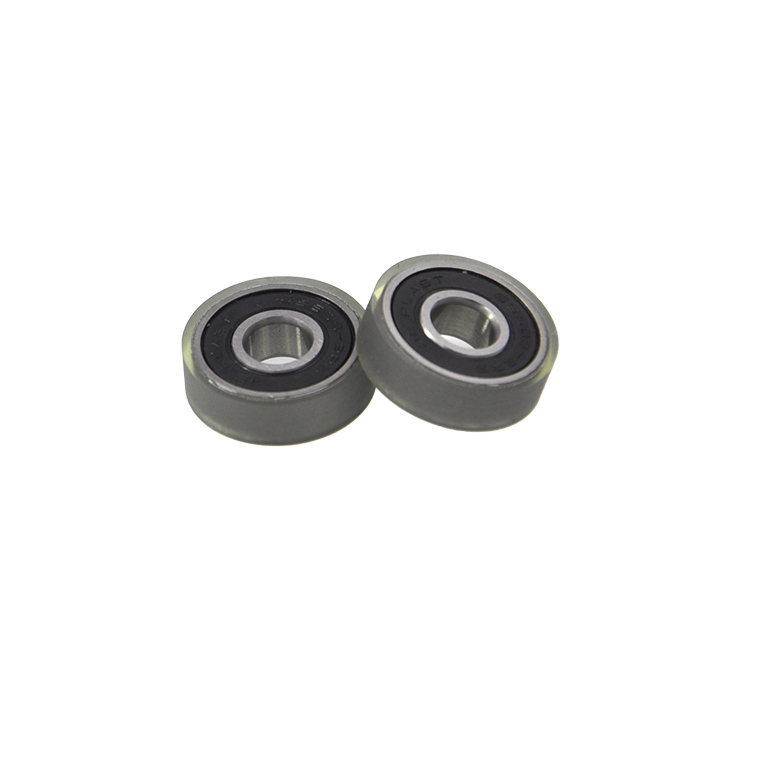 Load 20KG PU60824-7 Polyurethane Wheel With Bearing 8x24x7mm ID 8MM OD 24MM Thickness 7MM PU Roller Bearing.jpg