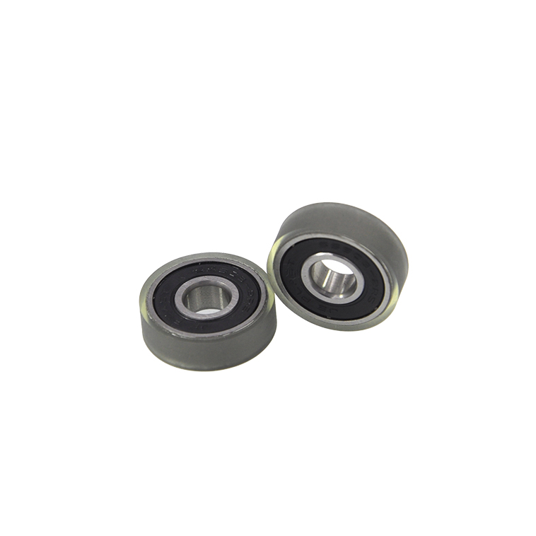 Load 20KG PU60824-7 Polyurethane Wheel With Bearing 8x24x7mm ID 8MM OD 24MM Thickness 7MM PU Roller Bearing.jpg