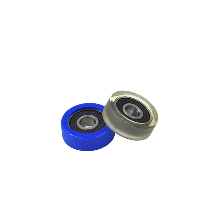Load 20KG PU60828-10 Polyurethane Wheel With Bearing 8x28x10mm ID 8MM OD 28MM Thickness 10MM PU Roller Bearing.jpg