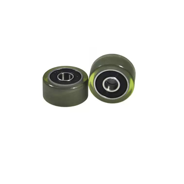 Load 20KG PU60828-14 Polyurethane Wheel With Bearing 8x28x14mm ID 8MM OD 28MM Thickness 14MM PU Roller Bearing