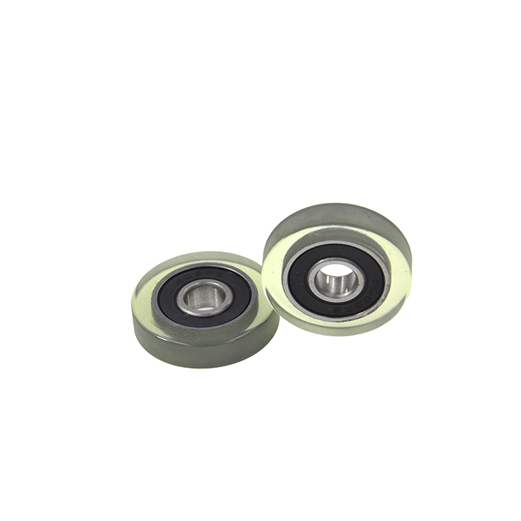 Load 20KG PU60830-7 Polyurethane Wheel With Bearing 8x30x7mm ID 8MM OD 30MM Thickness 7MM PU Roller Bearing.jpg