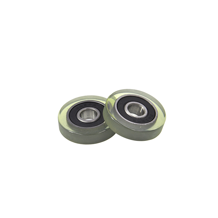 Load 20KG PU60830-7 Polyurethane Wheel With Bearing 8x30x7mm ID 8MM OD 30MM Thickness 7MM PU Roller Bearing.jpg